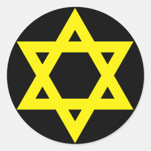 "STAR OF DAVID" CLASSIC ROUND STICKER
