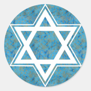 Star of David Classic Round Sticker