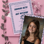 Star of David Custom Photo B'nai Bat Bar Mitzvah<br><div class="desc">Perfect card to announce a bar mitzvah, bat mitzvah or other Jewish celebration! Hand made art for you! FULLY CUSTOMIZABLE! Click on “Personalise” above to edit the text and add your own photo to the back side. Click "edit using design tool" to adjust the fonts, colours and placements and to...</div>