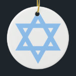 Star of David Customized Hanukkah Christmas Tree Ceramic Tree Decoration<br><div class="desc">Star of David Customized Hanukkah Christmas Tree Ceramic Ornament is a great way for Evangelical Christians to honor Israel this Christmas,  This Star of David ornament is,  of course,  perfect for Hannukah.  You can alter the date on back easily or replace it with a name or other message.</div>