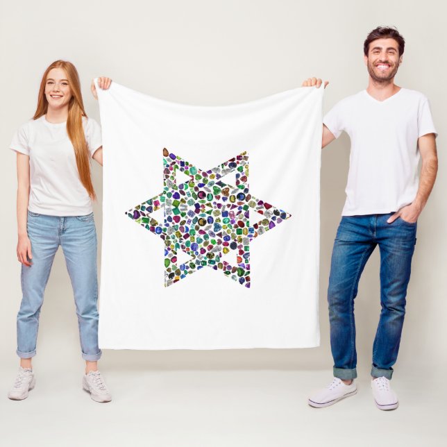 Star of David Fleece Blanket (In Situ)