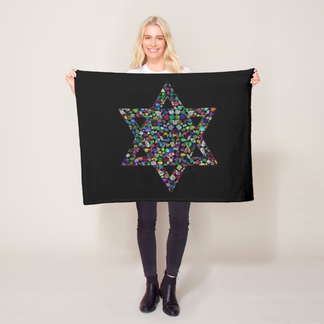 Star of David Fleece Blanket (In Situ)