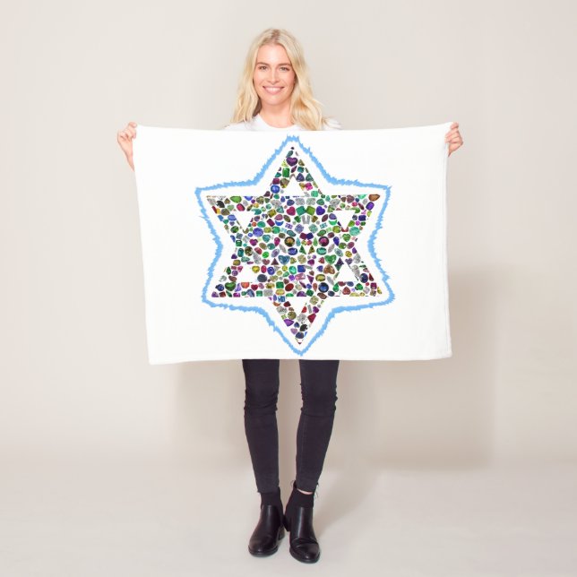 Star of David Fleece Blanket (In Situ)