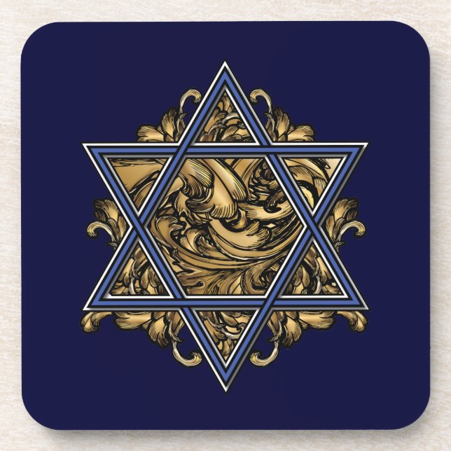 Star of David Gold Coaster (Front)