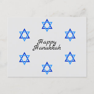 Star of David Hanukkah Holiday PostCard