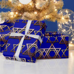 Star of David Hanukkah Wrapping Paper<br><div class="desc">You can easily change Background colour by clicking the customise button.</div>