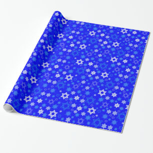 Star of David Hanukkah Wrapping Paper