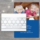 Star of David Happy Hanukkah Modern Chic Gold Real Foil Card<br><div class="desc">All text can be customised for any occasion. Say it in style with elegant luxe shine of gold real foil. All text on front or inside can easily be customised or deleted for a blank card. Interior of card is printed in an elegant gold colour font (not foil). This Star...</div>
