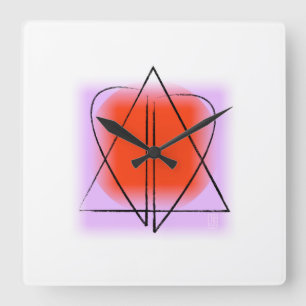 Star of David/Heart Wall Clock