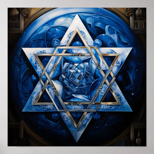 Star of David holiday poster (Front)