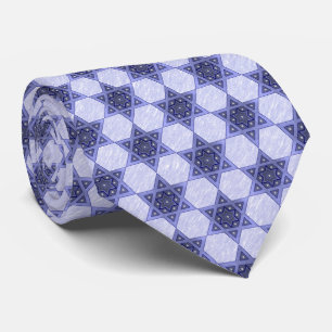 Star of David in Dusty Blues Tie