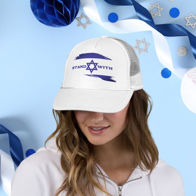 Star of David Israeli Flag, Stand with Israel Hat (Creator Uploaded)