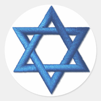 Star of David Jewish Israeli Symbol Classic Round Sticker
