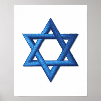 Star of David Jewish Poster
