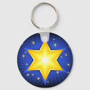 Star Of David Key Ring