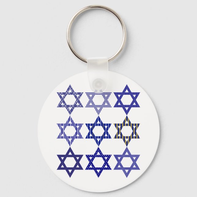 Star of David Key Ring (Front)