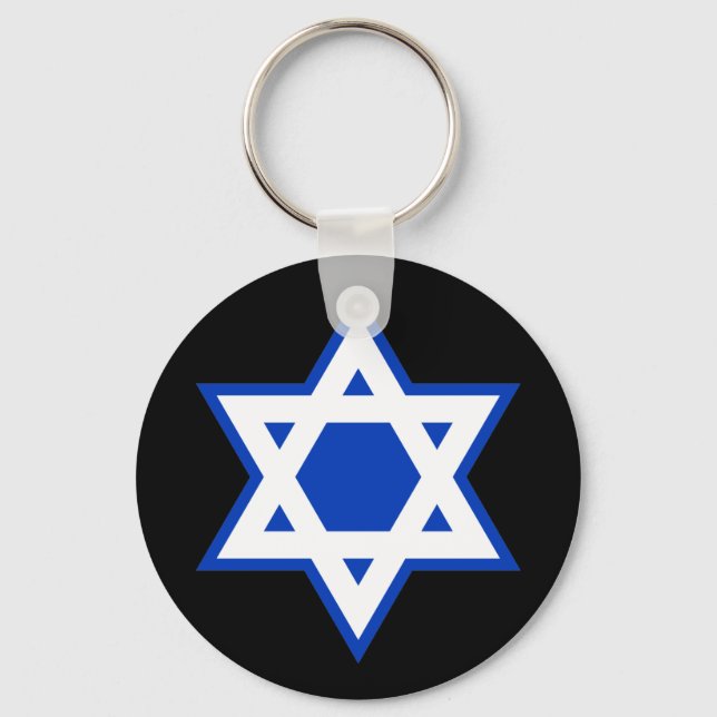 Star of David Key Ring (Front)