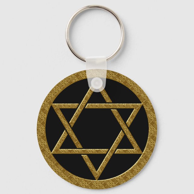 STAR OF DAVID KEY RING (Front)