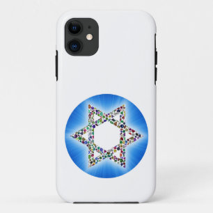 Star of David made with Gemstones Case-Mate iPhone Case