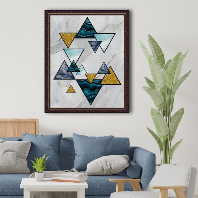 Star of David - Magen David on Marble Giclée Art Poster (Creator Uploaded)