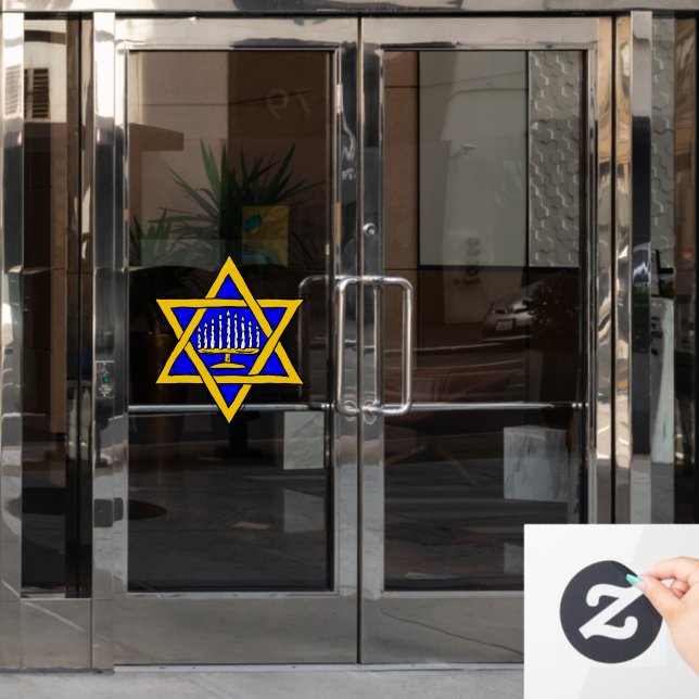 Star of David & Menorah (Office Door)