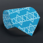 Star of David Menorah Tie<br><div class="desc">(multiple products selected)Hanukah symbols</div>