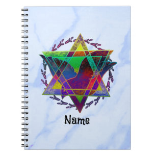Star Of David Multicolor Journal