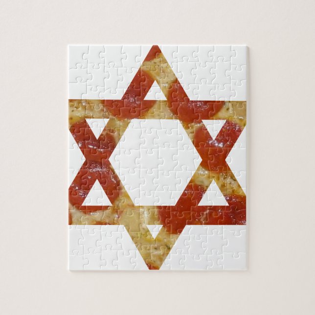 Star of David pizza Jigsaw Puzzle (Vertical)