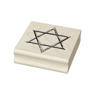 Star of David Rubber Stamp