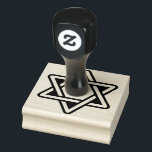 Star of David Rubber Stamp<br><div class="desc">Modern Star of David rubber stamp</div>