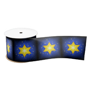 Star of David Satin Ribbon
