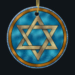 Star of David Shalom - SRF Ceramic Tree Decoration<br><div class="desc">I love doing "ornaments' and have so many ready to publish in every category ... . and will probably have 100 more each month easily ... oh more than that! Decorate a theme tree. Hang them over a curtain rod year round. Tie them on anywhere. Add them to your gift...</div>