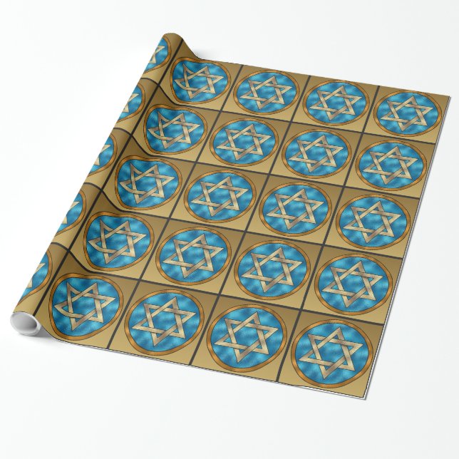 Star of David - SRF Wrapping Paper (Unrolled)