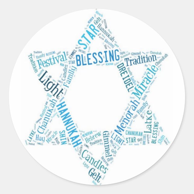 Star of David Stickers (Front)