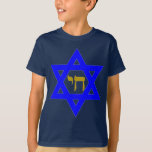 STAR of David & Symbol of  LIFE T-Shirt<br><div class="desc">jewish symbols</div>