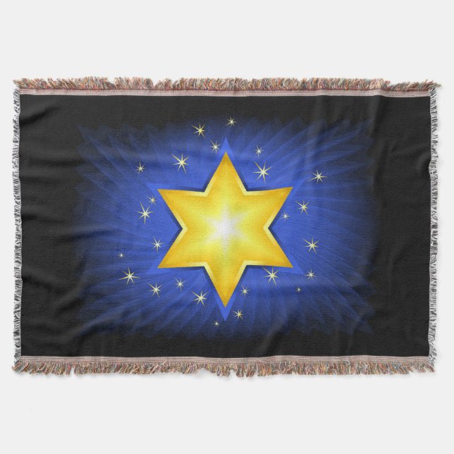 Star of David Throw Blanket (Front)