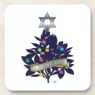 Star of David Tree Topper Coaster