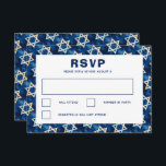 Star of David Watercolor Custom Bar Bat Mitzvah RSVP Card<br><div class="desc">Perfect RSVP card for a bat mitzvah, bar mitzvah or other Jewish celebration! FULLY CUSTOMIZABLE! Click on “Personalise” above to edit the text. Click "edit using design tool" to adjust the fonts, colours and placements and to delete the back side design if you prefer. Also you can easily change the...</div>