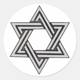 Star of David Wedding Invitation Envelope Seals