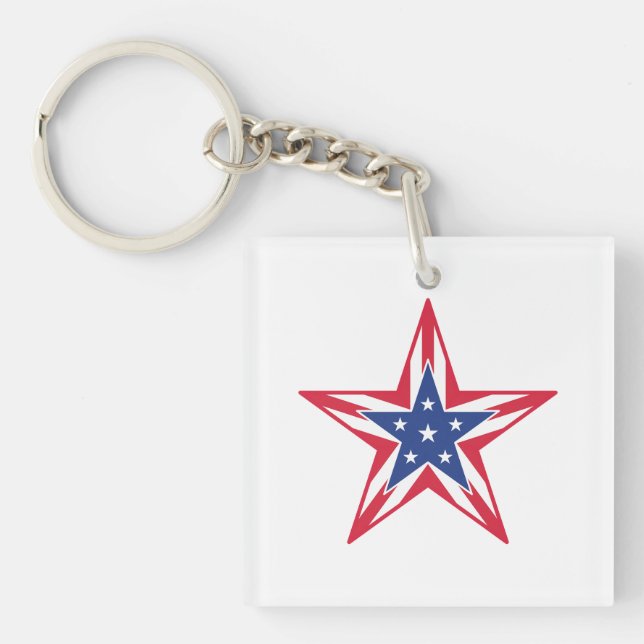 Star of Freedom Key Ring (Front)