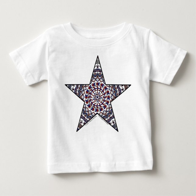 Star of Independence Kid's and Baby Light Shirt (Front)
