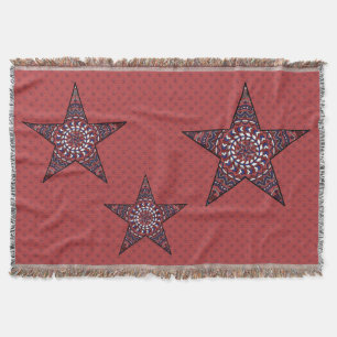 Star of Independence Throw Blanket