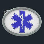 Star of Life Belt Buckles<br><div class="desc">The Star of Life is a symbol that represents the six main tasks executed by EMS personnel: Early Detection, Early Reporting, Early Response, On Scene Care, Care in Transit, and Transfer to Definitive Care. The Rode of Asclepius, is an ancient symbol associated with the Greek god Asclepius (a practitioner of...</div>