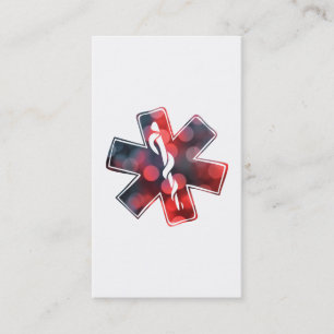star of life bokeh business card