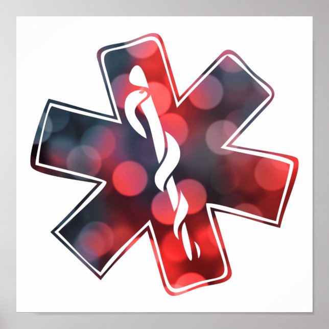 star of life bokeh poster (Front)