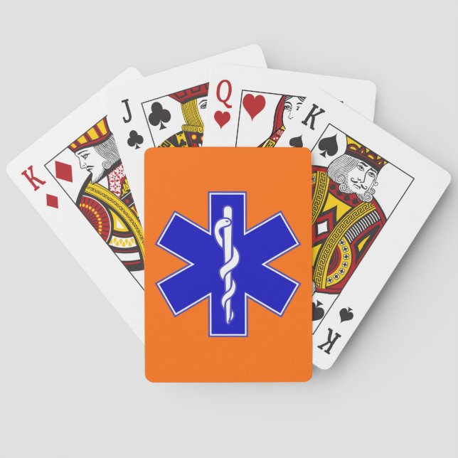 Star of Life EMS Playing Cards (Back)