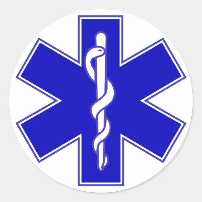 Star of Life EMS Sticker (Front)