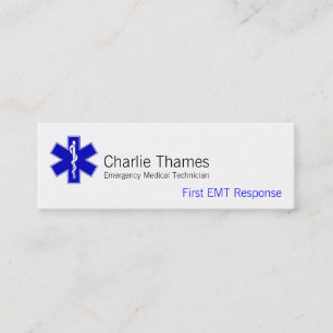Star of Life Mini Business Card