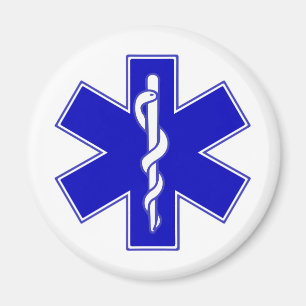 Star of Life Symbol Magnet