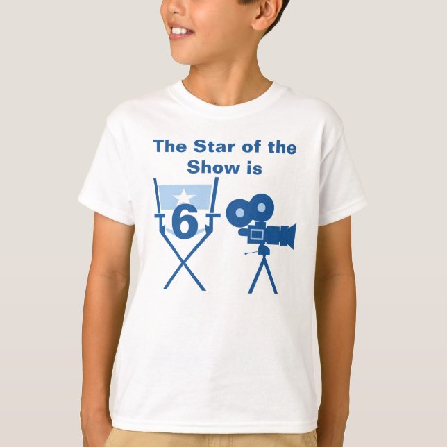 Star of Show Customisable Birthday T-shirt (Front)